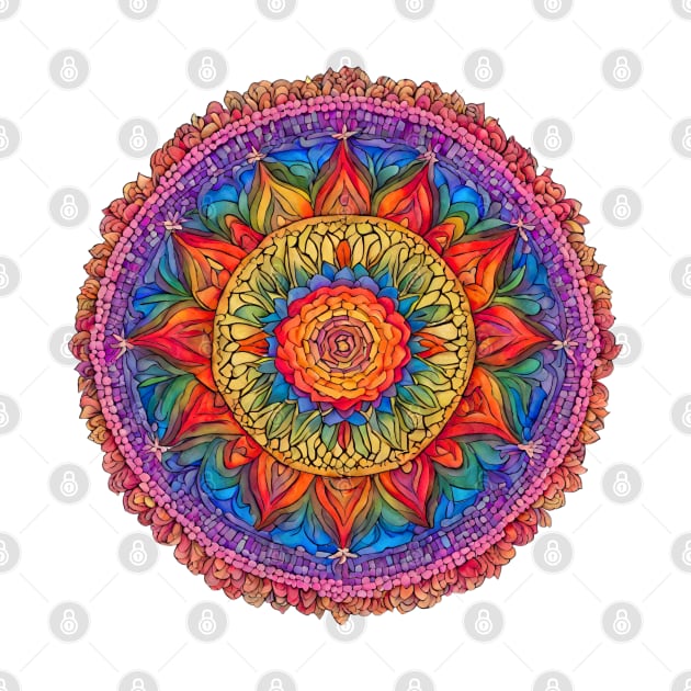 Beautiful mandala with LGBT colors by Studio468