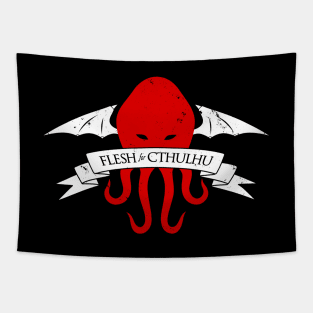 Call of Cthulhu 80's Lovecraft Band Parody Tapestry