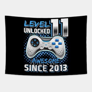 11th Birthday Gamer 11 Year Old Funny Bday Boy Eleven Son Tapestry