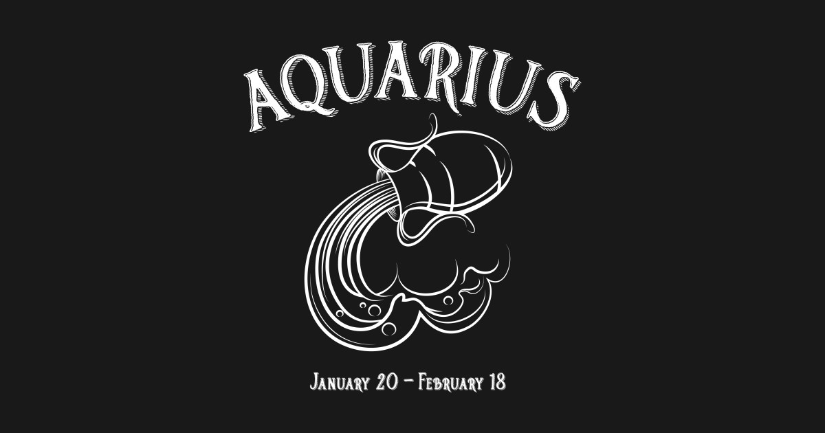 Aquarius Zodiac Sign Water Pitcher - Aquarius - T-Shirt | TeePublic