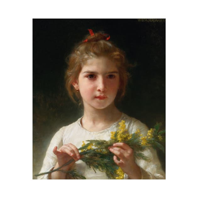 Mimosa by William-Adolphe Bouguereau by Classic Art Stall