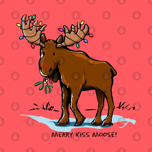 Merry Kiss Moose! by ElephantShoe