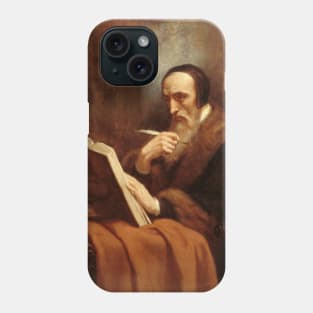 Portrait de Calvin by Ary Scheffer Phone Case