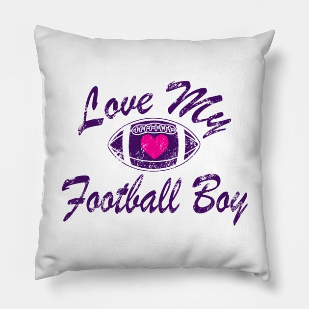 Love My Football Boy Pillow by jerranne