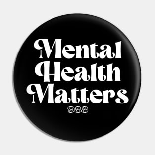 Mental Health Matters // Coins and Connections Pin