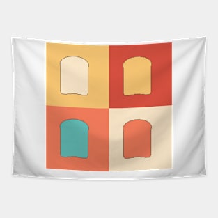 bread pixel art retro Tapestry