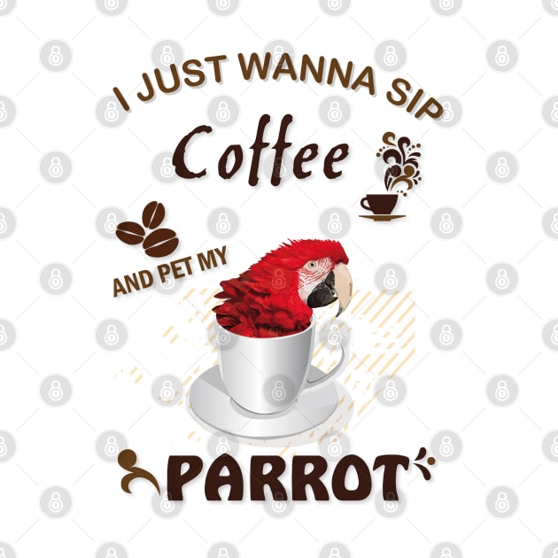 i just wanna sip coffee and pet my parrot by obscurite