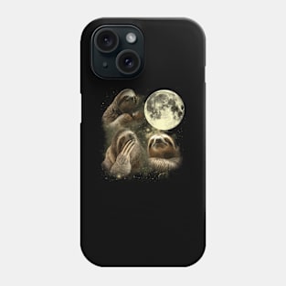 Sloth Bliss Sloths The Moon Print for Casual and Comfortable Tee Phone Case