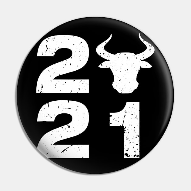 Bull 2021 Year of the Ox Chinese Zodiac New Year 2021 Casual Pin by ruffianlouse