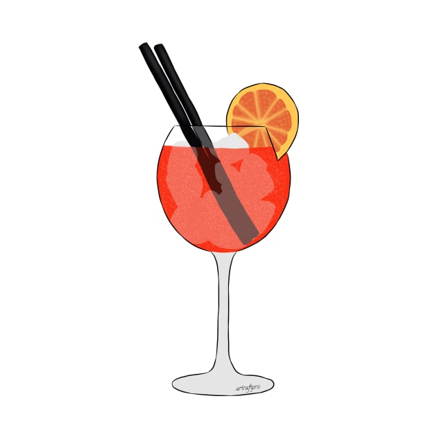 Aperol Spritz Cocktail Summer Drink by ArtRaft Pro