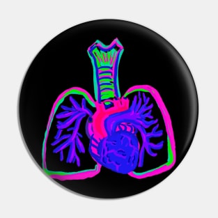 Psychedelic Lungs Pin