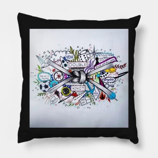 Stray Kids Double Knot Doodle Pillow