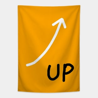 Up! (Orange) Tapestry