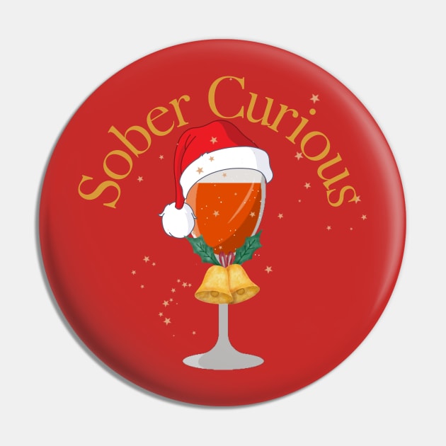 MERRY CHRISTMAS SOBER CURIOUS  DRINK GLASS Pin by DAZu