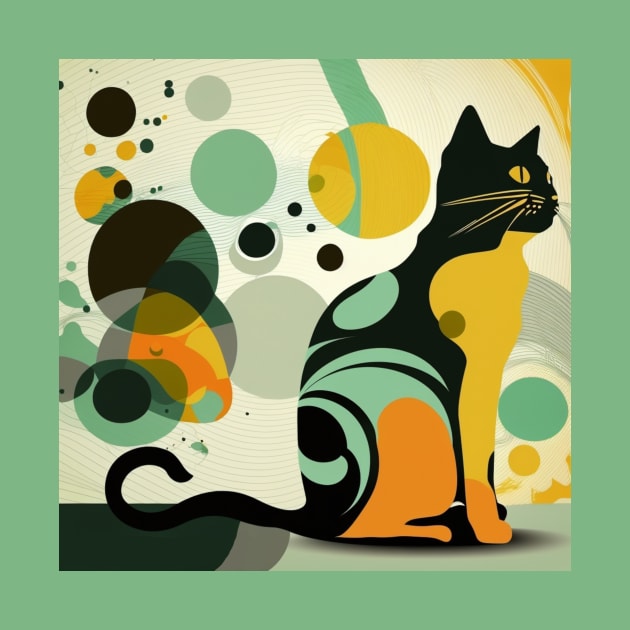 Modern Cat Art Concept by Star Scrunch