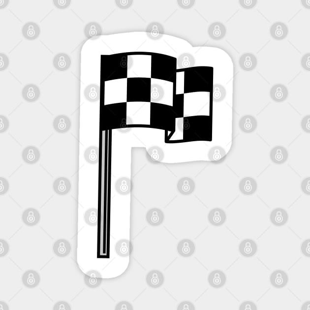 Race Flag Magnet by ShirtyLife