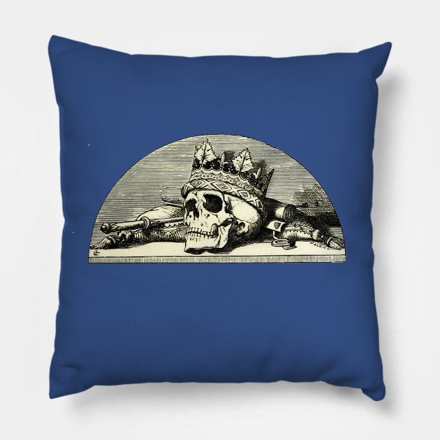 Diplomatic Skull Pillow by nineshirts