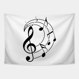 Music notes design Tapestry