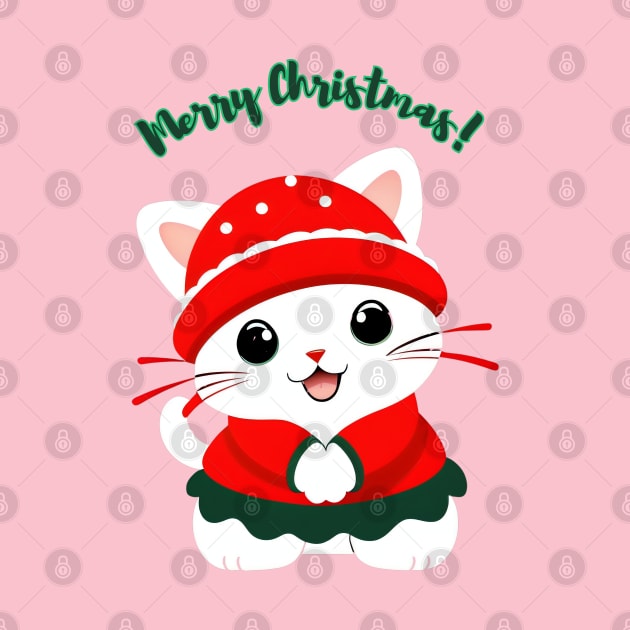 Merry christmas  meow by Cat Lover Store