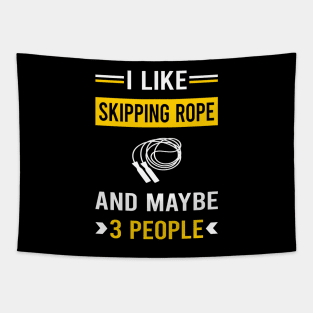 3 People Skipping rope Tapestry