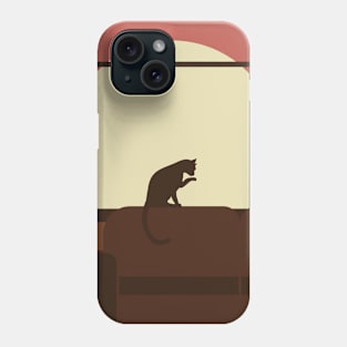 LOFI Cat Sunset Bedroom Phone Case