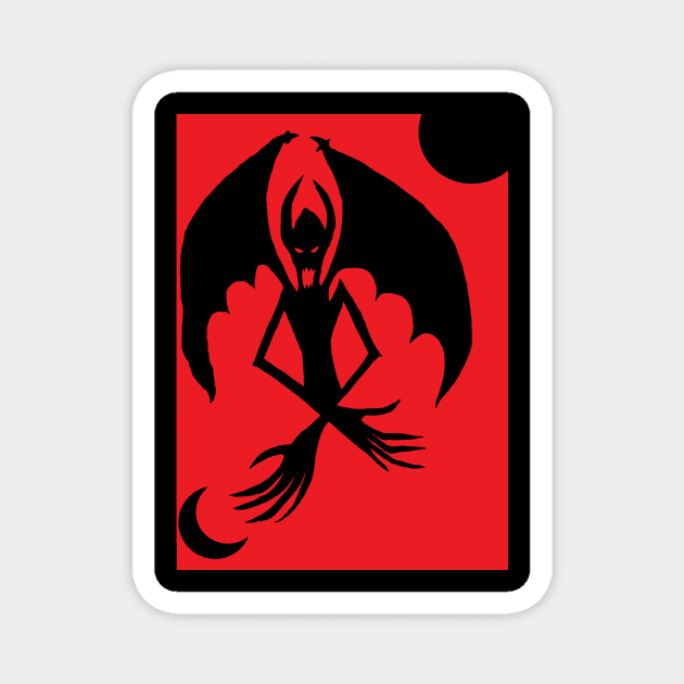 Shadow Demon # 2 Magnet by Gray Light Studios