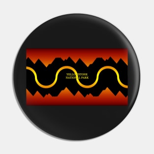 Dawn over Yellowstone National Park Pin