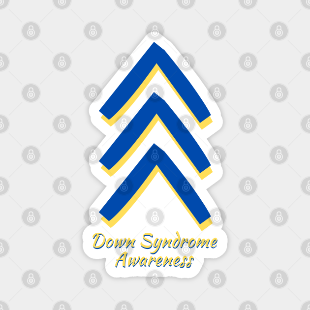 Down Syndrome Chevron Arrow for Trisomy 21 T21 for Down Syndrome