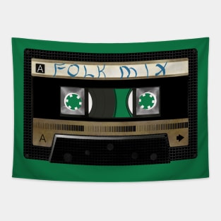 Folk Mixed Cassette Tape - Mix Tape - for recording analogue music Tapestry