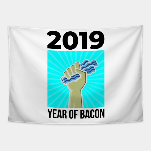2019 YEAR OF BACON Tapestry by Lin Watchorn 