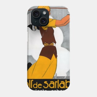 Vintage Travel Poster France Golf de Sarlabot Phone Case