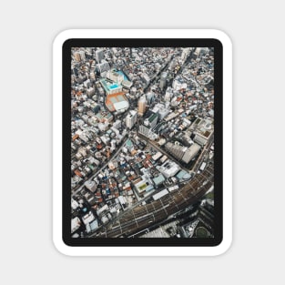 Tokyo Cityscape From Above Magnet