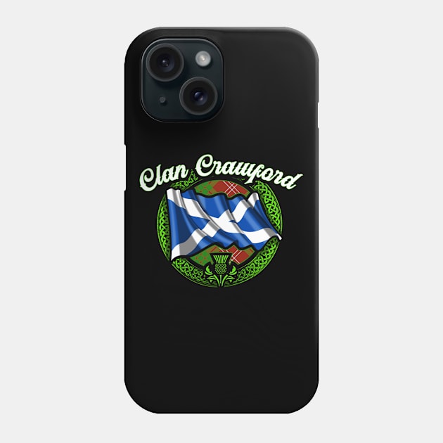 Scottish Flag Clan Crawford Phone Case by Celtic Folk