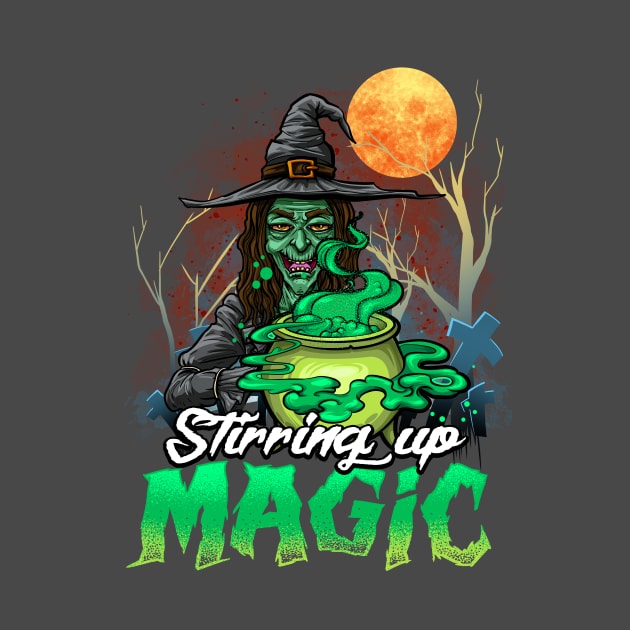 SCARY WICKED WITCH IS STIRRING UP MAGIC by TexasTeez