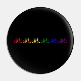 Rainbow Bicycles Pin