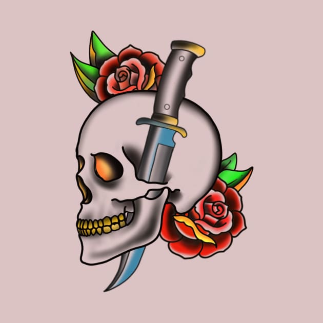 Skull and Sword by TattoofaceMiller