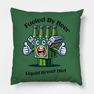 Fueled by beer by BestPlanetBuyersbpb Pillow