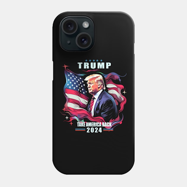 Trump - Take America Back Phone Case by Genbu