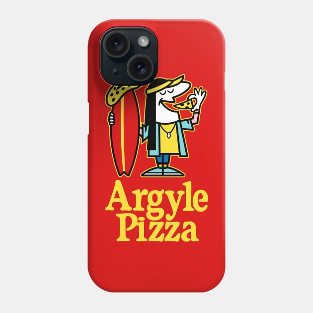 Argyle Pizza - Red Shirt Phone Case by demonigote