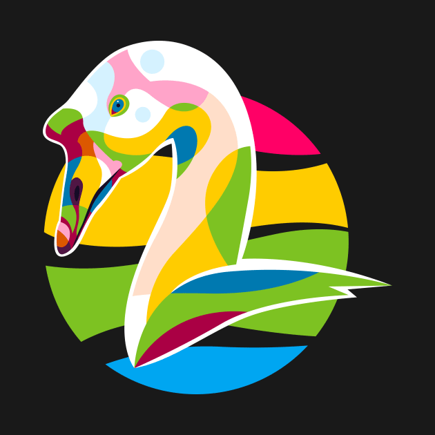 Colorful Goose by wpaprint