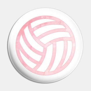 Pink Volleyball Pin