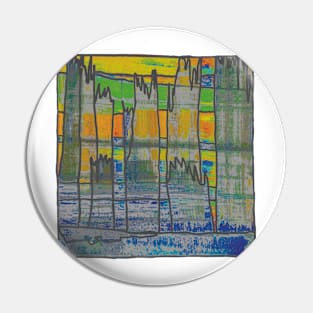 Liminal Space II in Weathered Sunrise Abstraction Pin