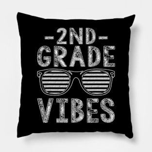 Back To School 2Nd Grade Vibes Second Grade Teacher Student Pillow