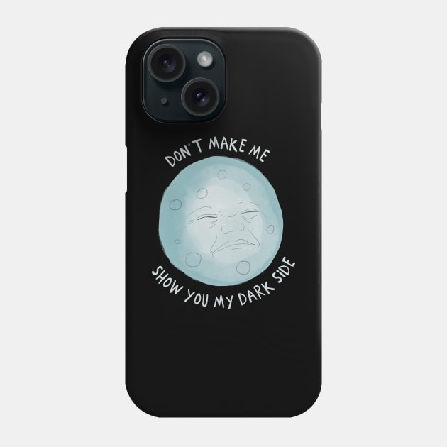 Mad Moon Phone Case by ahadden