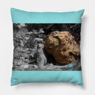 mossy rock Pillow