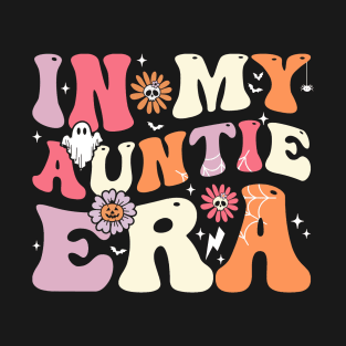 In my Auntie Era Groovy Halloween Aunt T-Shirt