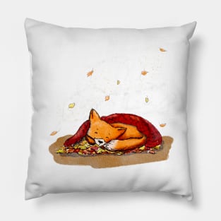 The Fox Under The Blanket Pillow