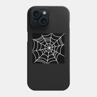 Spider Web Black and White Vector, Artwork Phone Case