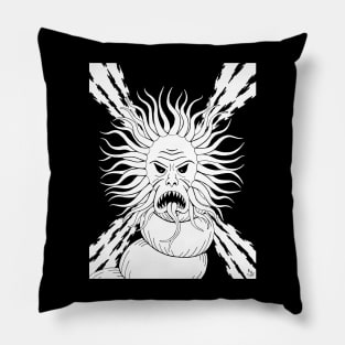 Tentacled Monstrosity Weird Horror Art Pillow