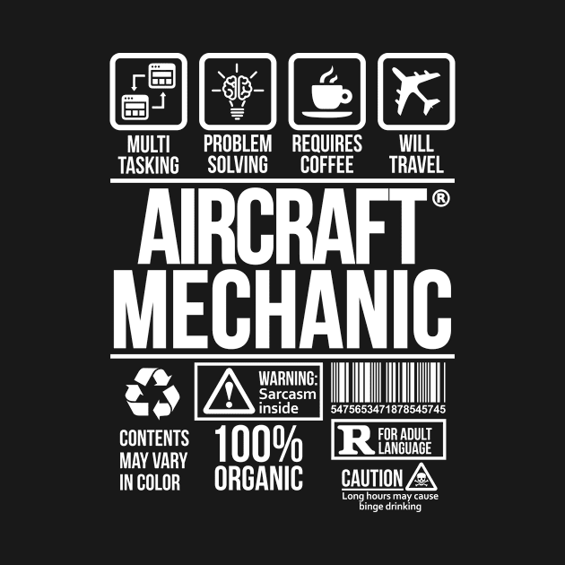 Aircraft Merchanic T-shirt | Job Profession | #DW by DynamiteWear